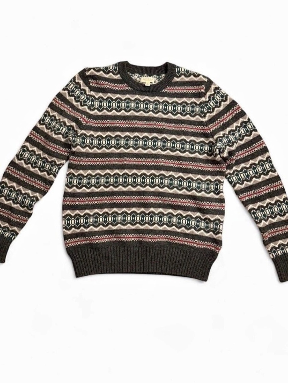 Sonoma Fair Isle Geometric Crewneck Size Medium
